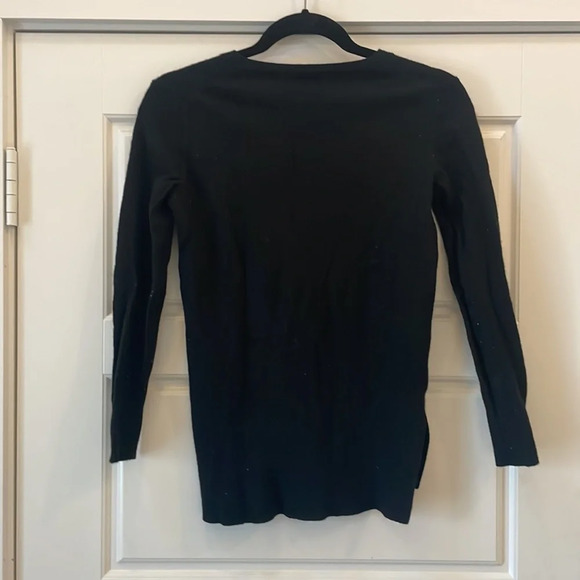 J. Crew Black V-neck sweater size xxs - Picture 5 of 7